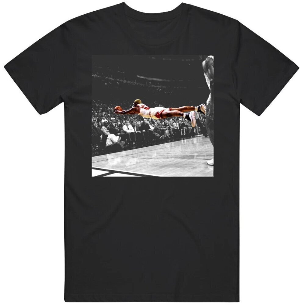 Dennis Rodman Iconic Dive Unisex T Shirt .